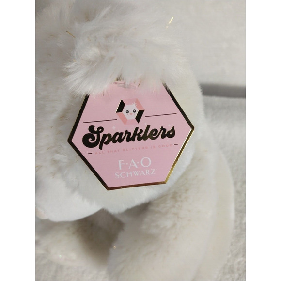 Schwarz Sparklers Teddy Bear FAO 10 Inch, Soft Plush, Pink NWT - Picture 7 of 8